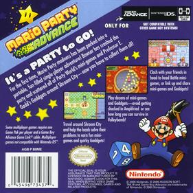 Mario Party Advance - Box - Back Image