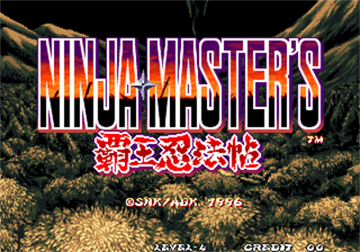 Ninja Master's: Haou Ninpou-ko - Screenshot - Game Title Image