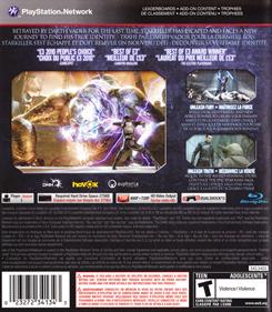 Star Wars: The Force Unleashed II: Collector's Edition - Box - Back Image