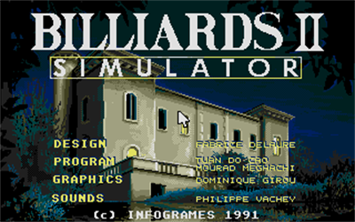 Billiards II Simulator - Screenshot - Game Title Image