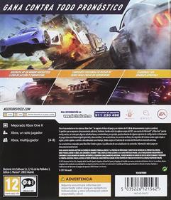 Need for Speed: Payback - Box - Back Image