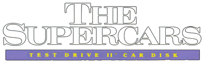 The Supercars: Test Drive II Car Disk - Clear Logo Image