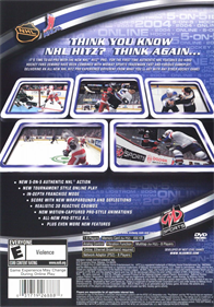 NHL Hitz Pro - Box - Back Image