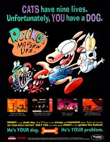 Rocko's Modern Life: Spunky's Dangerous Day - Advertisement Flyer - Front Image