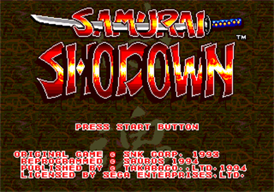 Samurai Shodown - Screenshot - Game Title Image
