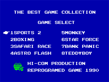8 in 1: The Best Game Collection A - Screenshot - Game Title Image