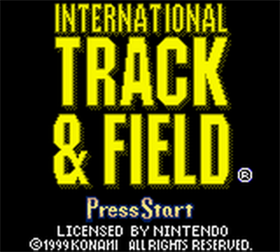 International Track & Field - Screenshot - Game Title Image