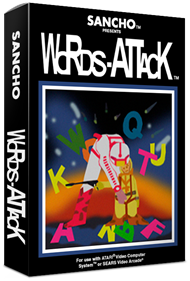 Words-Attack - Box - 3D Image