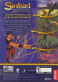 Sinbad: Legend of the Seven Seas - Box - Back Image