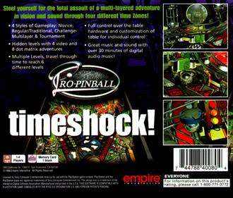 Pro Pinball: Timeshock! - Box - Back Image