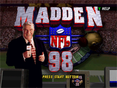 Madden NFL 98 - Screenshot - Game Title Image