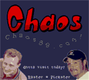 Chaos 89 - Screenshot - Game Title Image