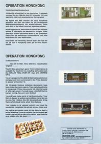Operation HongKong - Box - Back Image
