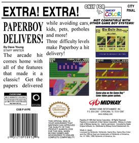 Paperboy - Box - Back Image