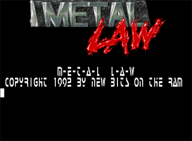 Metal Law 1 - Screenshot - Game Title Image