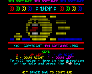 3D Munchy - Screenshot - Game Title Image