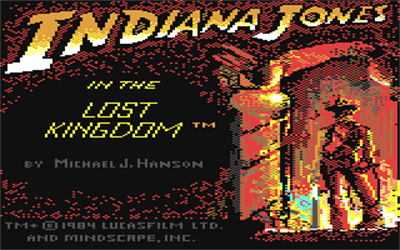 Indiana Jones in the Lost Kingdom - Screenshot - Game Title Image