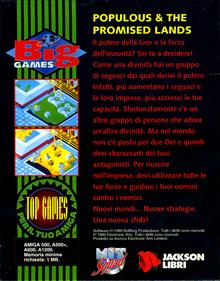 Populous & the Promised Lands - Box - Back Image