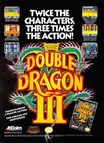 Double Dragon III - Advertisement Flyer - Front Image