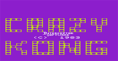 Crazy Kong - Screenshot - Game Title Image