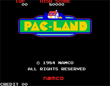 Pac-Land - Screenshot - Game Title Image
