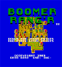 Boomer Rang'r - Screenshot - Game Title Image