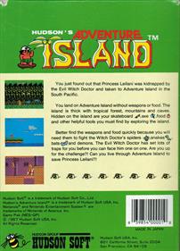 Adventure Island - Box - Back Image