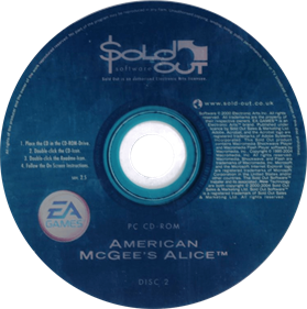 American McGee's Alice - Disc Image