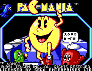 Pac-Mania - Screenshot - Game Title Image