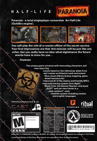 Half-Life: Paranoia - Box - Back Image