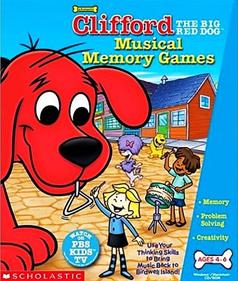 Clifford the Big Red Dog: Musical Memory Games - Box - Front Image