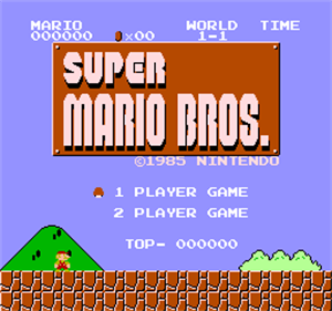 Super Mario Bros - Screenshot - Game Title Image