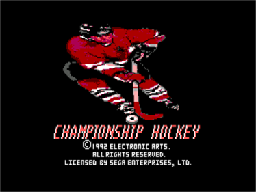 Championship Hockey - Screenshot - Game Title Image