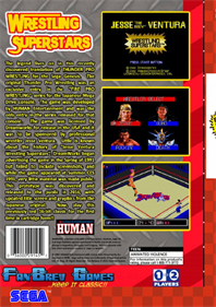Jesse "The Body" Ventura: Wrestling Superstars - Fanart - Box - Back