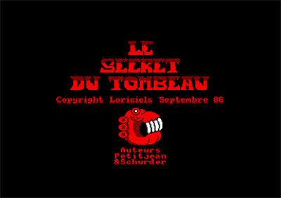 Le Secret du Tombeau - Screenshot - Game Title Image