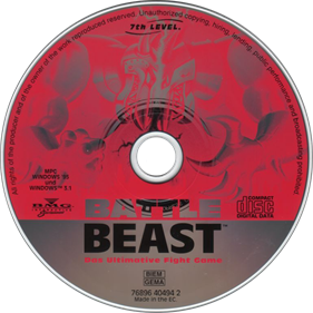 Battle Beast: The Ultimate Fight Game - Disc Image