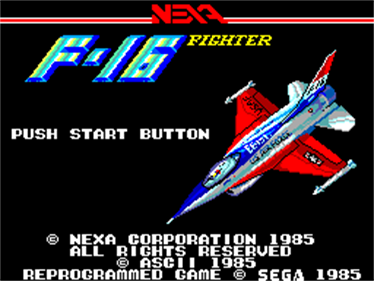 F-16 Fighting Falcon Images - LaunchBox Games Database