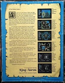 Questron: A Fantasy Adventure Game - Box - Back Image