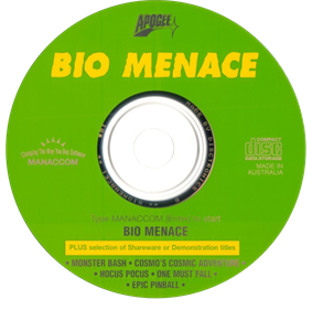 Bio Menace - Disc Image