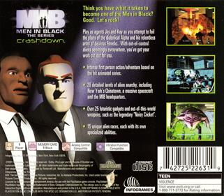 Men in Black: The Series: Crashdown - Box - Back Image