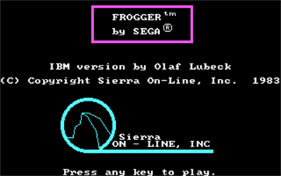 The Official Frogger - Screenshot - Game Title Image