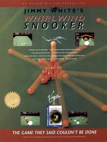 Jimmy White's Whirlwind Snooker - Advertisement Flyer - Front Image