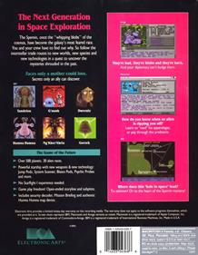 Starflight 2: Trade Routes of the Cloud Nebula - Box - Back Image