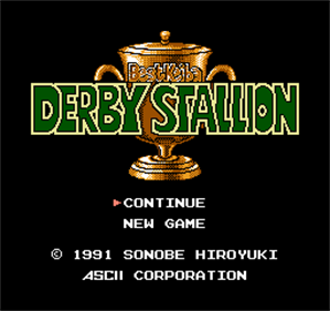 Best Keiba: Derby Stallion - Screenshot - Game Title Image