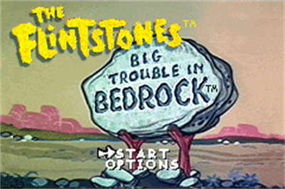 The Flintstones: Big Trouble in Bedrock - Screenshot - Game Title Image