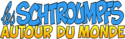 The Smurfs Travel The World - Clear Logo Image
