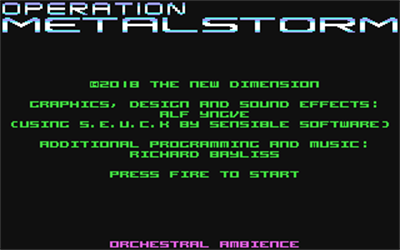 Operation Metalstorm - Screenshot - Game Title Image