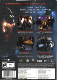 Thief: Deadly Shadows - Box - Back Image