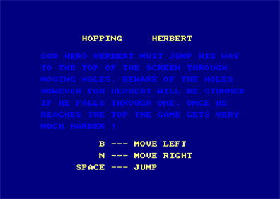 Hopping Herbert - Screenshot - Game Select Image