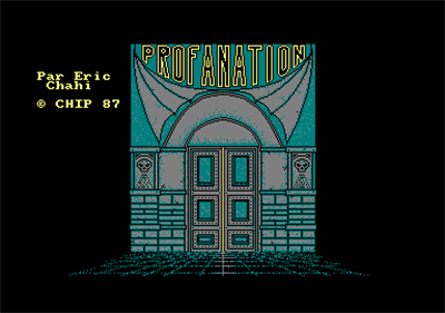 Profanation - Screenshot - Game Title Image